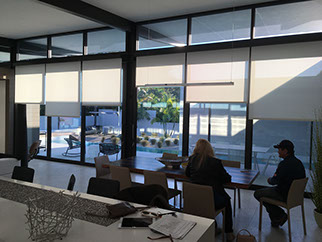 commercial roller shades office