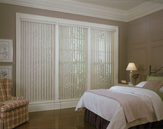 Vista Vertical Blinds Bedroom Photo